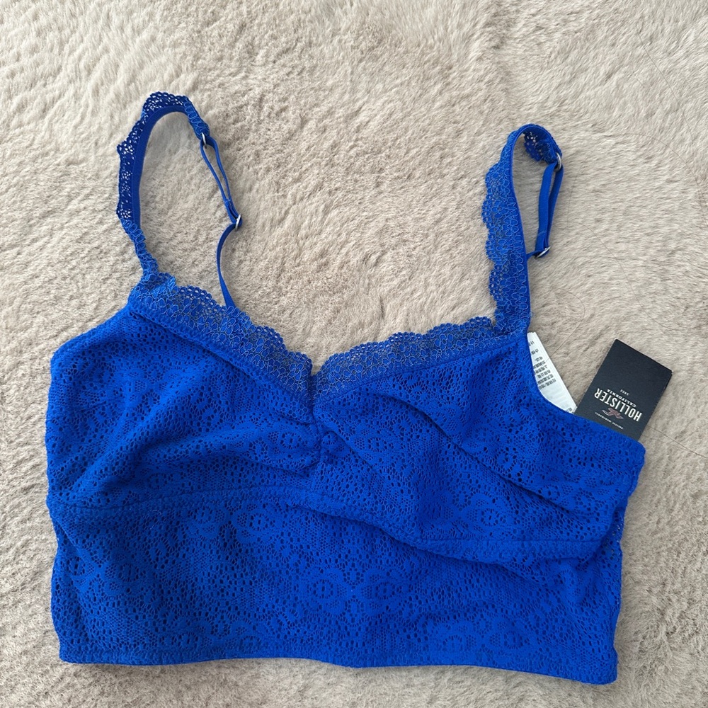 Hollister Gilly hicks new blue bralette with tag size small Final sale